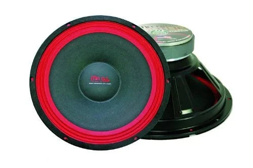 MR DJ Subwoofer PA118 50oz PRO Black/Red Raw 8 Woofer Speaker Subwoofer700W DJ 2 Ohm PRO Magnet, 18" replacement Raw PA