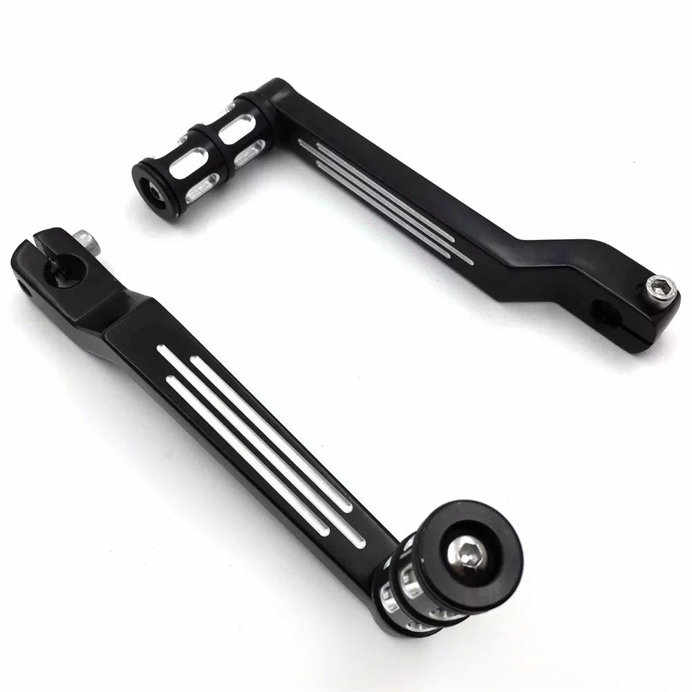 Toe 009C- and Levers/Gear For later Harley w/ HTT- Pegs Motorcycle FLSTF Davidson Shifter Pedal Shift 1980 Heel Shift Aluminum Boy Levers Fat Style Black