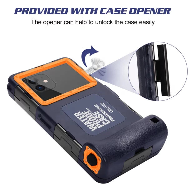 Diving P with Photo Protective Case Z 6.9 to Up And UrbanX Underwater Housing Video Professional Surfing Smart for Lanyard all Swimming Inch Phones Waterproof [15m/50ft] Snorkeling LCD