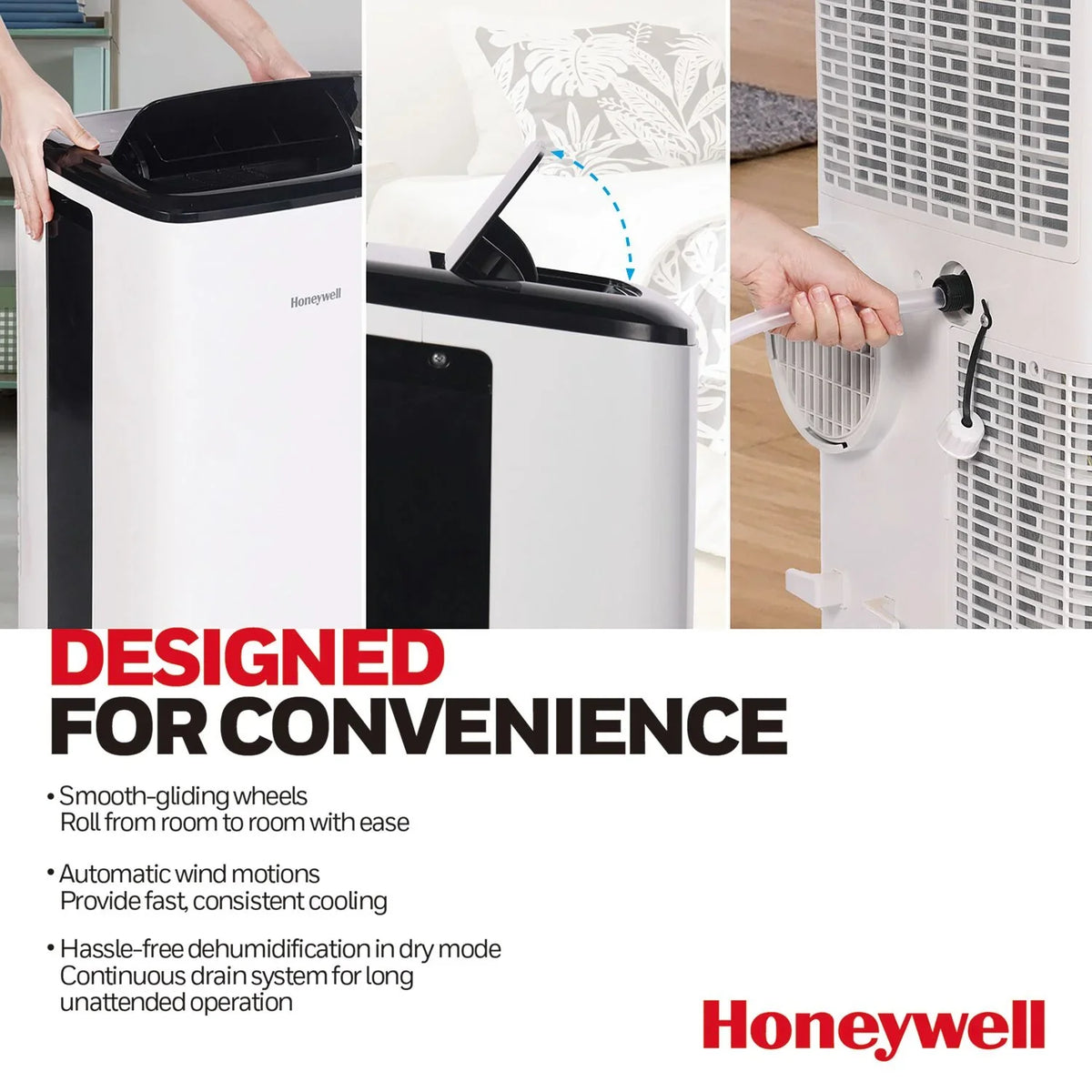 with Smart Honeywell WiFi BTU Dehumidifier Portable Air Control, 10,000 & HF0CESVWK6 Voice Conditioner