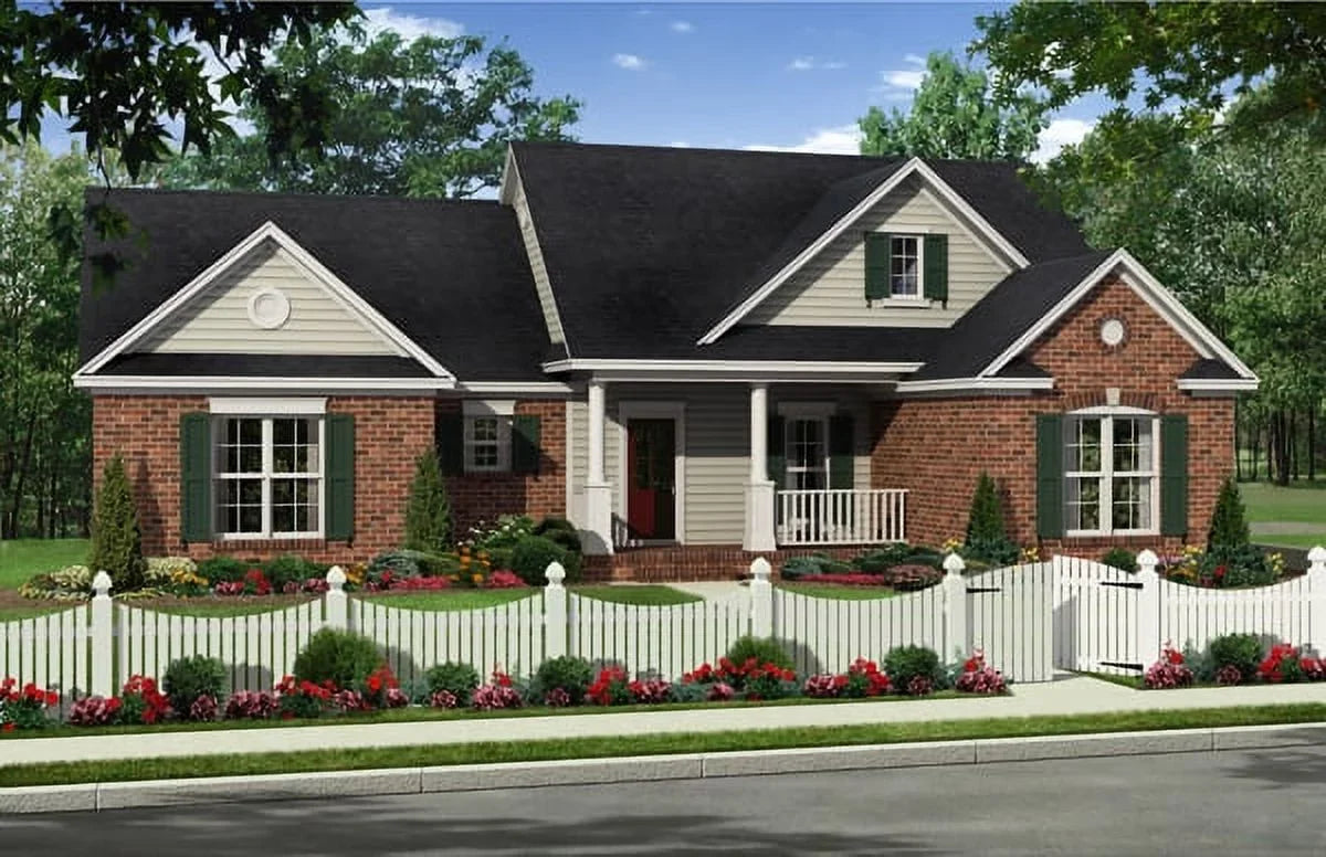 Single - Story HPG-1354 Small Sets) - House Plan (5 - - Printed 2 - Blueprints Simple sq to Bedroom ft Plans 3 House Build Gallery Bath 1,354 Printed -