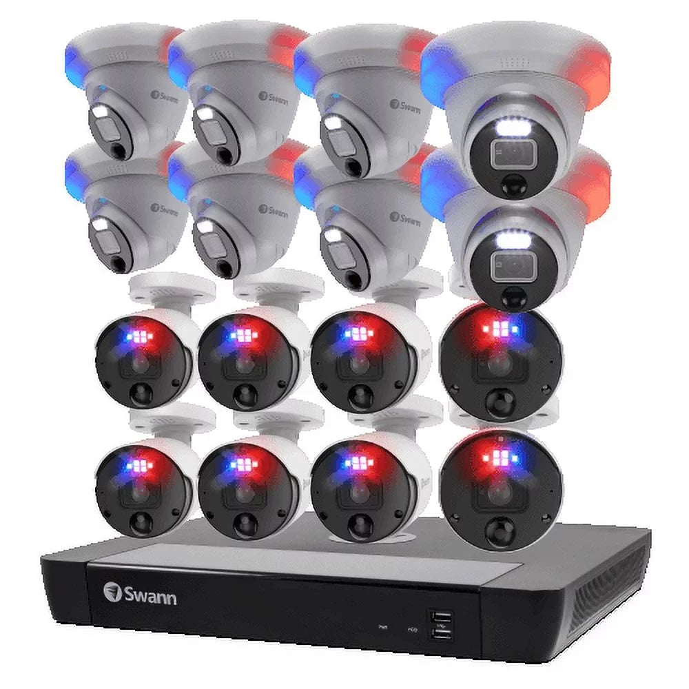 System NVR Security Pro Camera 4K Ultra 16 Enforcer™ Swann Channel 16 HD