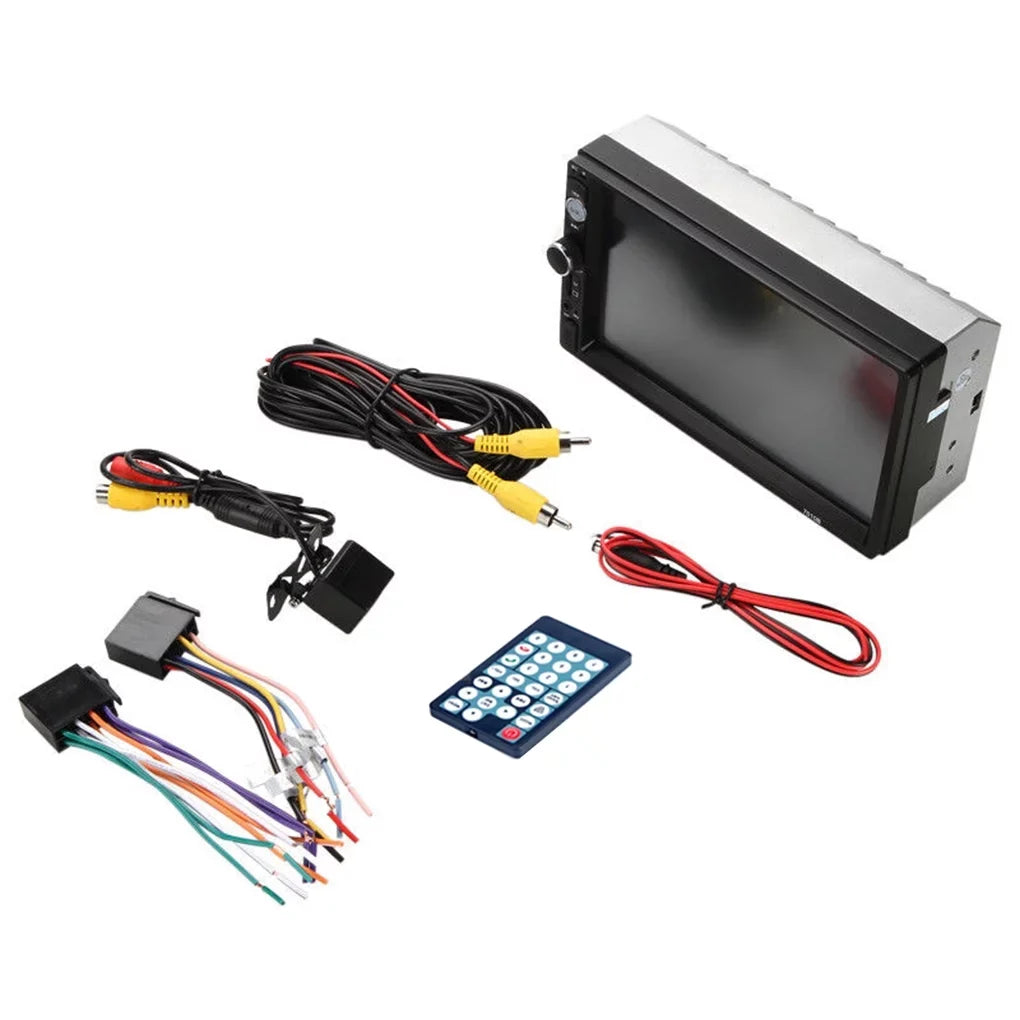 Bluetooth HD 7" Link(Both Radio Reverse and Android Car Touch Vehicle Mirror Din Support And Screen Stereo Camera Double IOS MP5 with System) Car