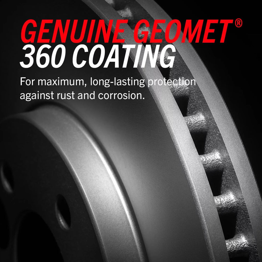 Kit Front Rear Fits Toyota Coated CRK5828 & Power 2019 Highlander Brake Stop Geomet