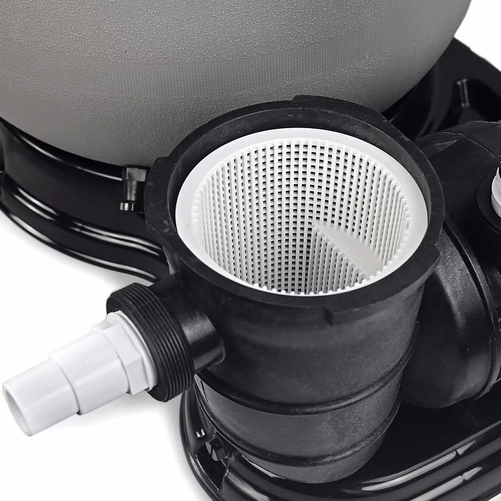 with 4500GPH 19" Set XtremepowerUS 1.5HP Pool Sand inch System Filter Multi-Port Pump Filter Aboveground