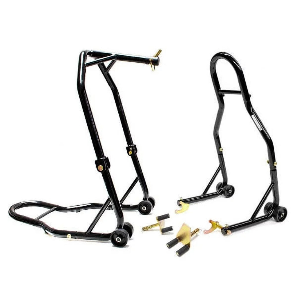 Compatible Dual Motorcycle Lift Buell S1/S2/Lightning/Thunderbolt with Stand Headlift Front+Rear