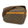Louis (Good) PM Monogram Brown Reporter Bag Pre-Owned Ladies M45254 Vuitton Shoulder