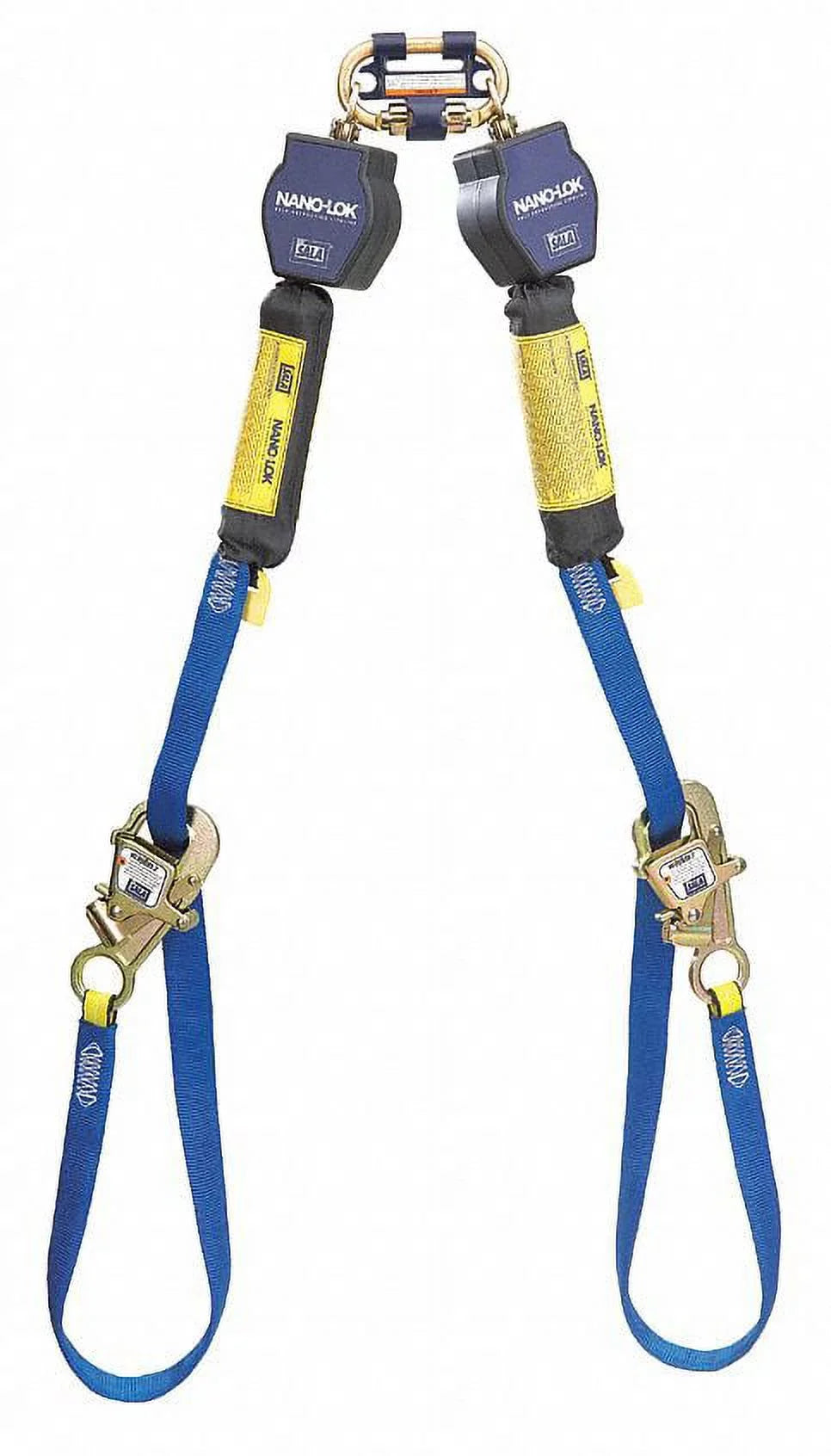 ft. (2.7m) 9 Twin-Leg Nano-Lok™ 3M™ Web 3101374, Retracting Connect Quick DBI-SALA® Tie-Back Self Lifeline,