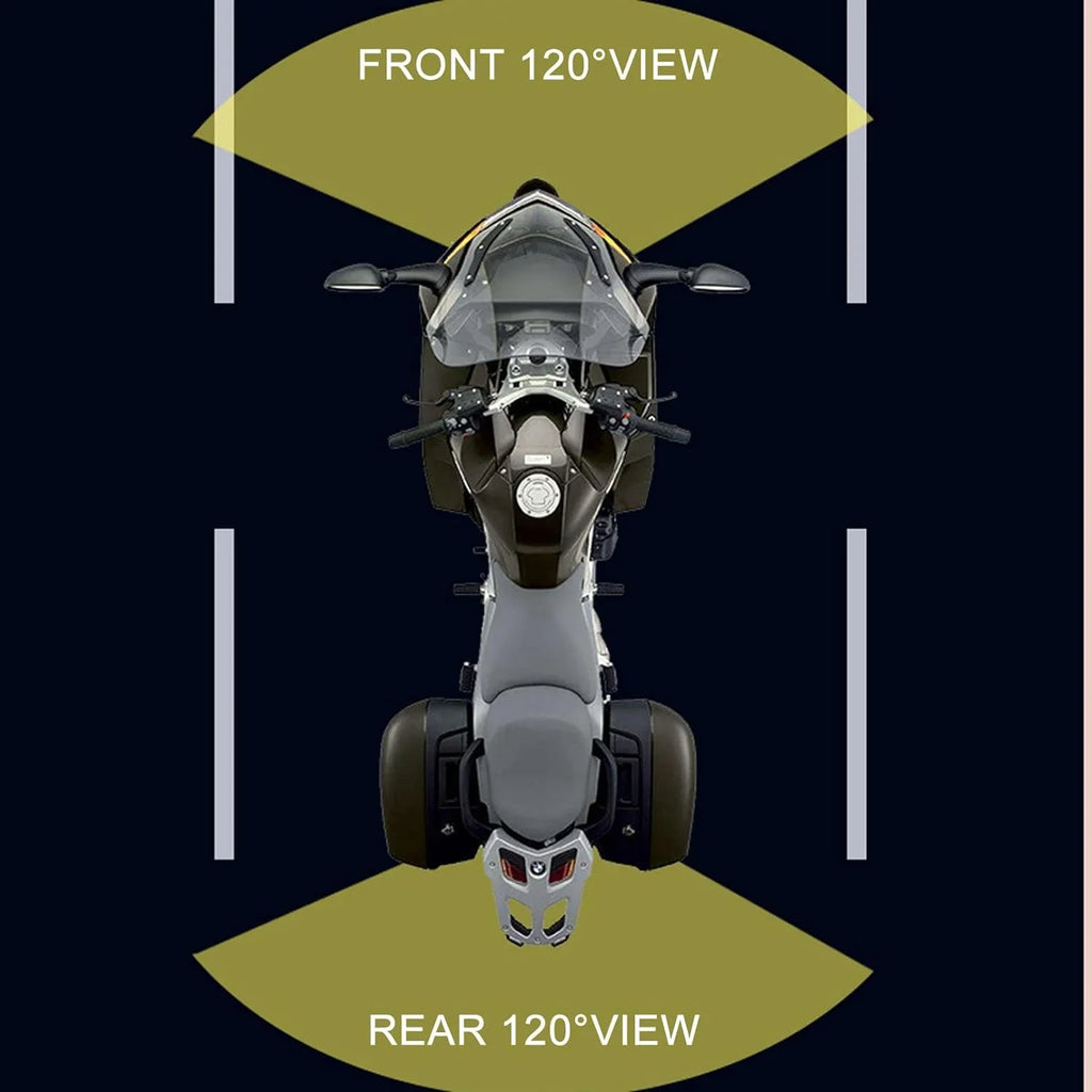 Cam Recording Support Video AHD Camera and Channel 1080P+720P Motorcycle Wide (Only HD Function Front Motorcycle Rear Accessories with 1MP Camera Recording 1080P) Dash 120° Angle 1 (720P)
