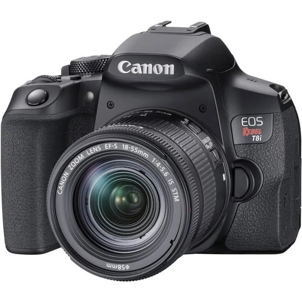 with Filters+CASE+64Memory Rebel T8i Camera Telephoto for Starter Cards(18PC) EOS f/8.0 Kit+Lens 18-55mm+500mm Lens Canon T-mount+COMMANDER