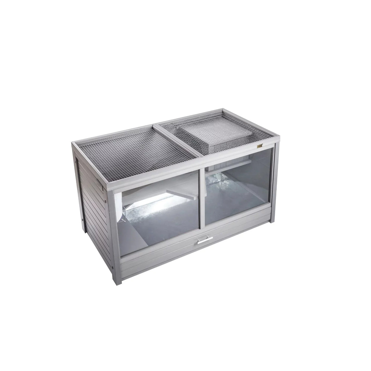 Grey Indoor Rabbit Hutch Park Habitat-Nantucket Jumbo Avenue ECOFLEX®