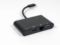 Metal with Dongle RJ45 A/F Shell HDMI 3.0 Type and USB PD to C