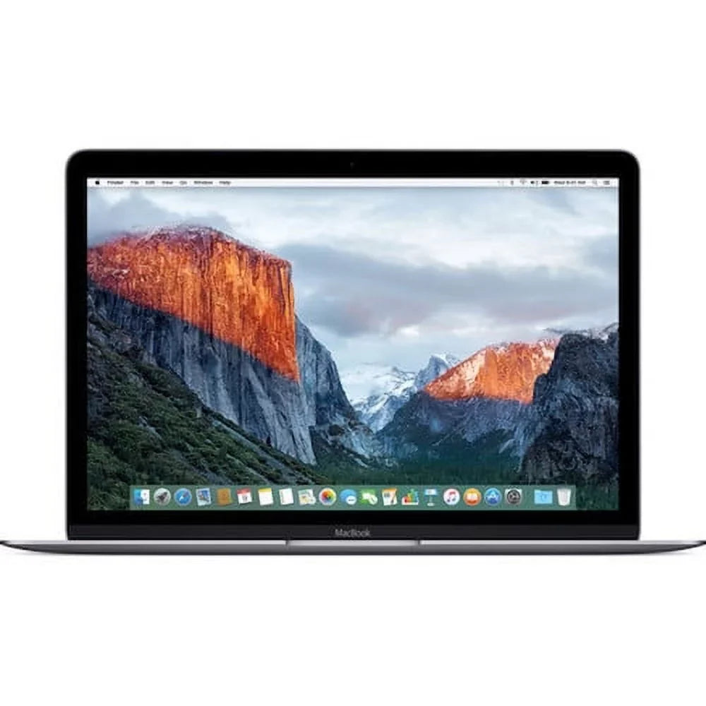 8GB (2016) Core 12" RAM Apple Pre-Owned m3 Space 1.1GHz - Laptop Gray MLH72LL/A 256GB Fair MacBook SSD