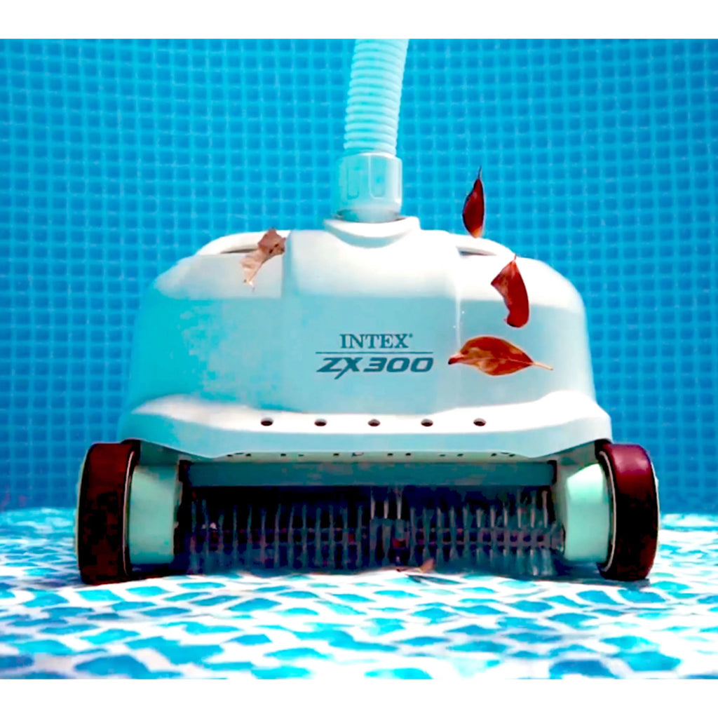 Gal Robot Ft w/ Pool Intex Cleaner Ground 700 Hose 21 Above Vacuum Hour Per