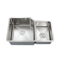 3220D Corner Dowell Sinks Series-6008 Kitchen Handcrafted Undermount Small-Radius