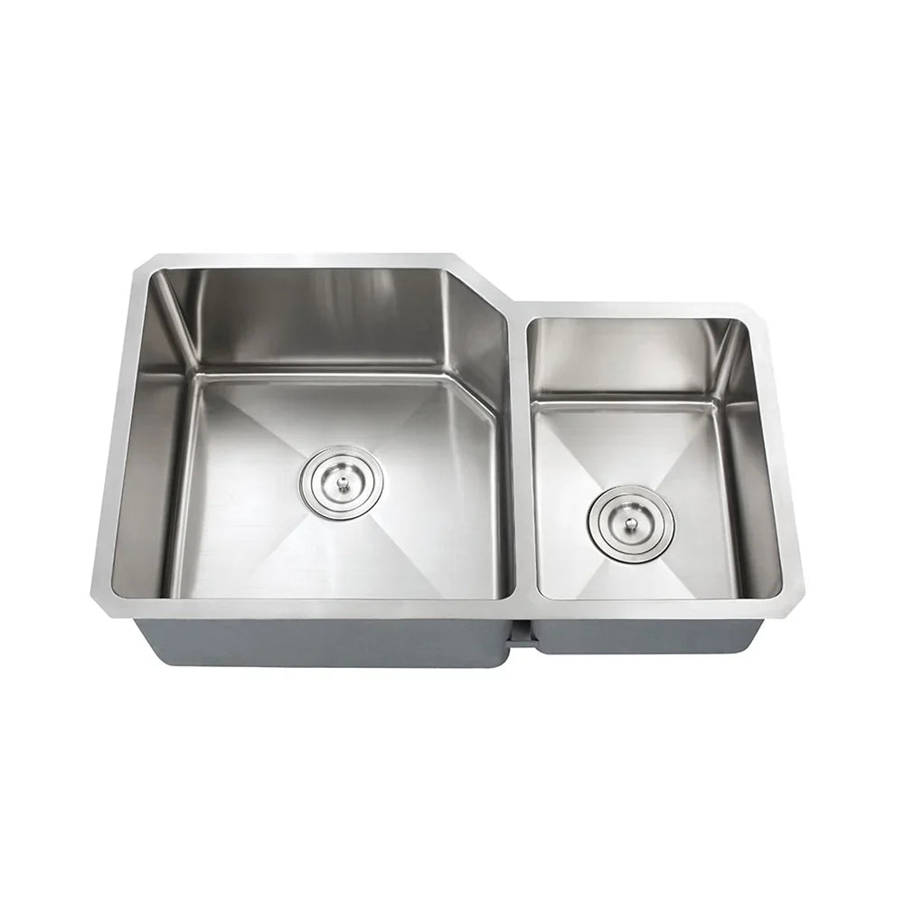 3220D Corner Dowell Sinks Series-6008 Kitchen Handcrafted Undermount Small-Radius