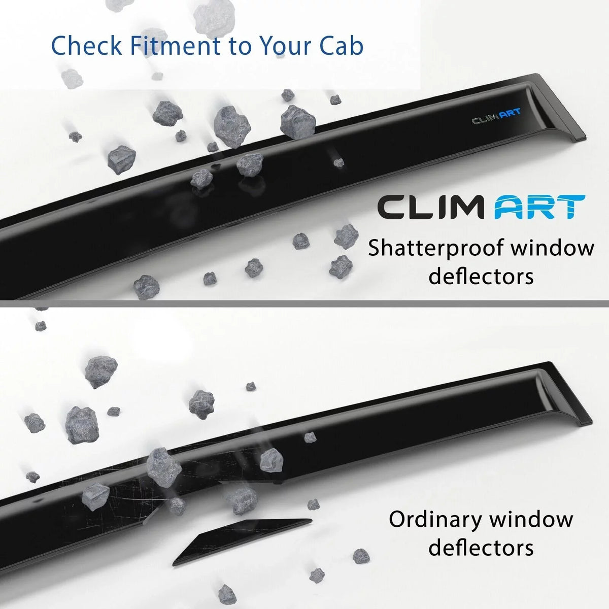 Truck 1500 Durable Incredibly Compatible ART Rain 419160 Vent Window Visors, Crew Silverado/GMC with Sierra Guards Window Tape-on 2019-2024 Cab, (Chevy) Chevrolet CLIM 4pcs- Accessories, Deflectors,