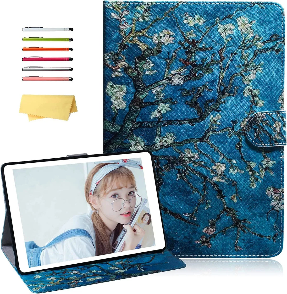 Case Gen, Kindle (8th/7th/6th Amazon for Oil Fire 8" Gogh Van Stand 5th HD 2018/2017/2016/2015), 8 ing