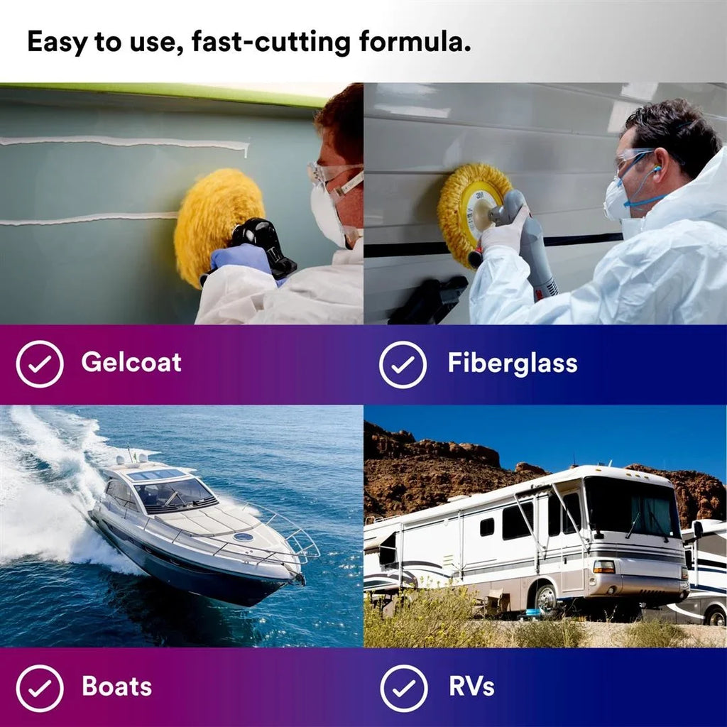 Polish-Wax 36111; Gallon 3M Light Gelcoat Cut