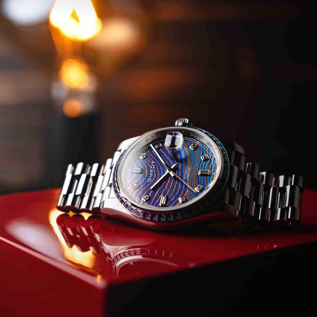Automatic Duxot Diver Limited Edition Damascus Rainbow Serenata