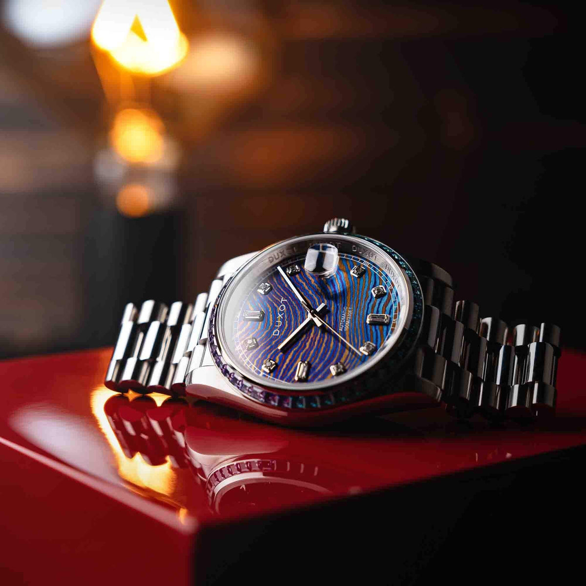 Automatic Duxot Diver Limited Edition Damascus Rainbow Serenata