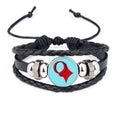 woven wealth braided rope wristband bracelet leather q queen poker