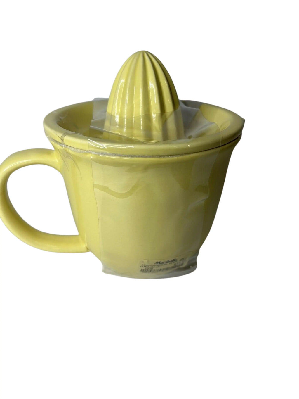 Ceramic Set Piece Black Kitchen Dunn with 2 LEMON Juicer Letters LL Yellow Rae