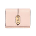 Tortora Gray Pink Trifold Calf Fendi Leather O'Lock Micro Wallet Rose