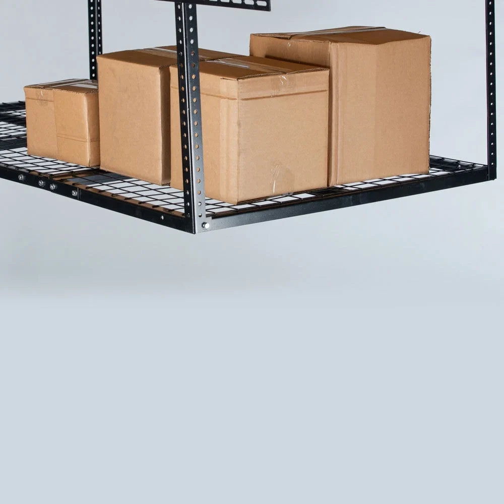 Organization Mount 41" 20" 6' Loading Metal Wire x Attachments Adjustable Bikes System, Storage Titan 500 Garage Equipment Rack, to 3' for Bins Grid Overhead LB with Ceiling Storage Height, Capacity,