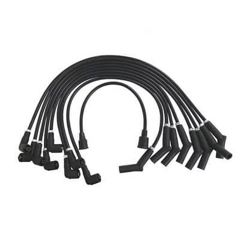Logo 289-302 FORD Ford C5OZ-12259-BK8 Scott select: Ignition Black 8mm MUSTANG 1966-1973 Wires Drake Fits