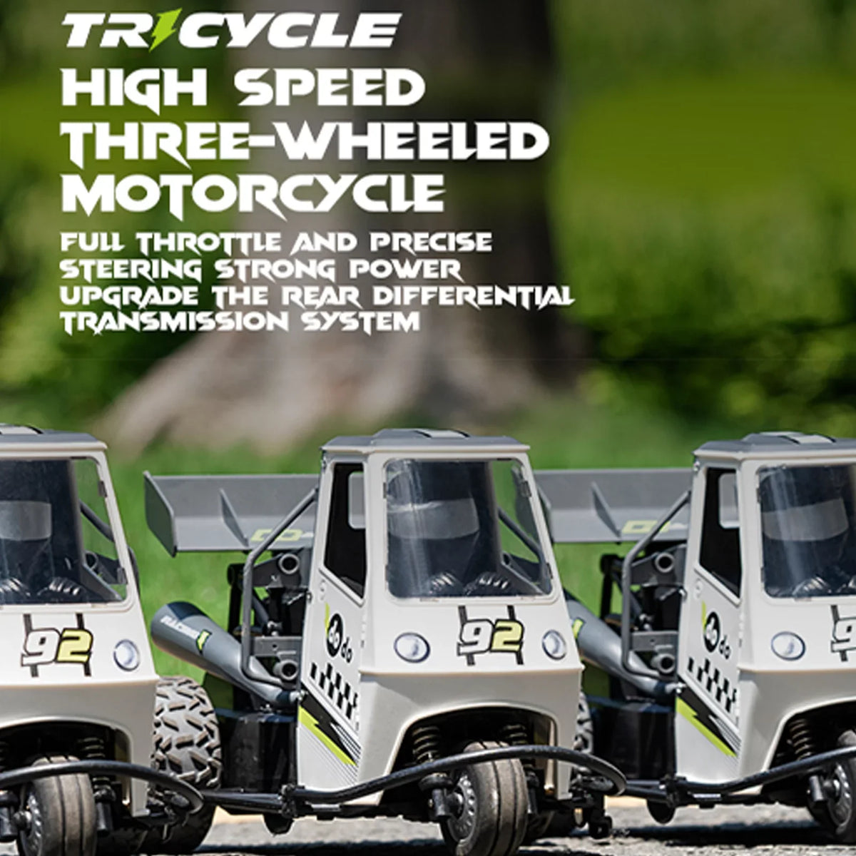 Remote Control Model Racing High Speed Light Toy, Pinnaco Motorcycle for with Thrilling Spray Action Function,