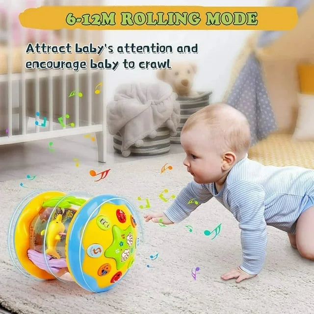 Musical Girls for 2 Toys Baby Up Light Ocean Year Baby Toddlers Crawling Old Toys Time for Infant 1 Learning Months, 6-12 Tummy Boys Gifts Toys Months 3 Toys Projector 12-24