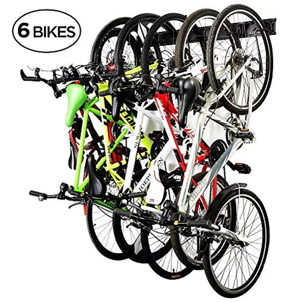 Hooks Hanger RaxGo Storage with Bike Rack Mount Wall Garage 6 Adjustable Bicycle