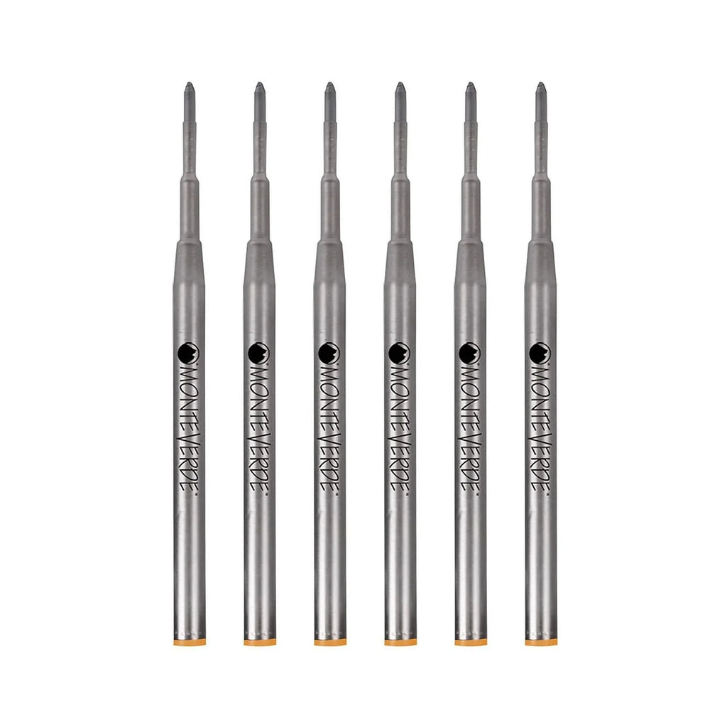 Medium 6/Pack Ballpoint For Montblanc Monteverde Orange M133OR Ballpoint Pens Refill