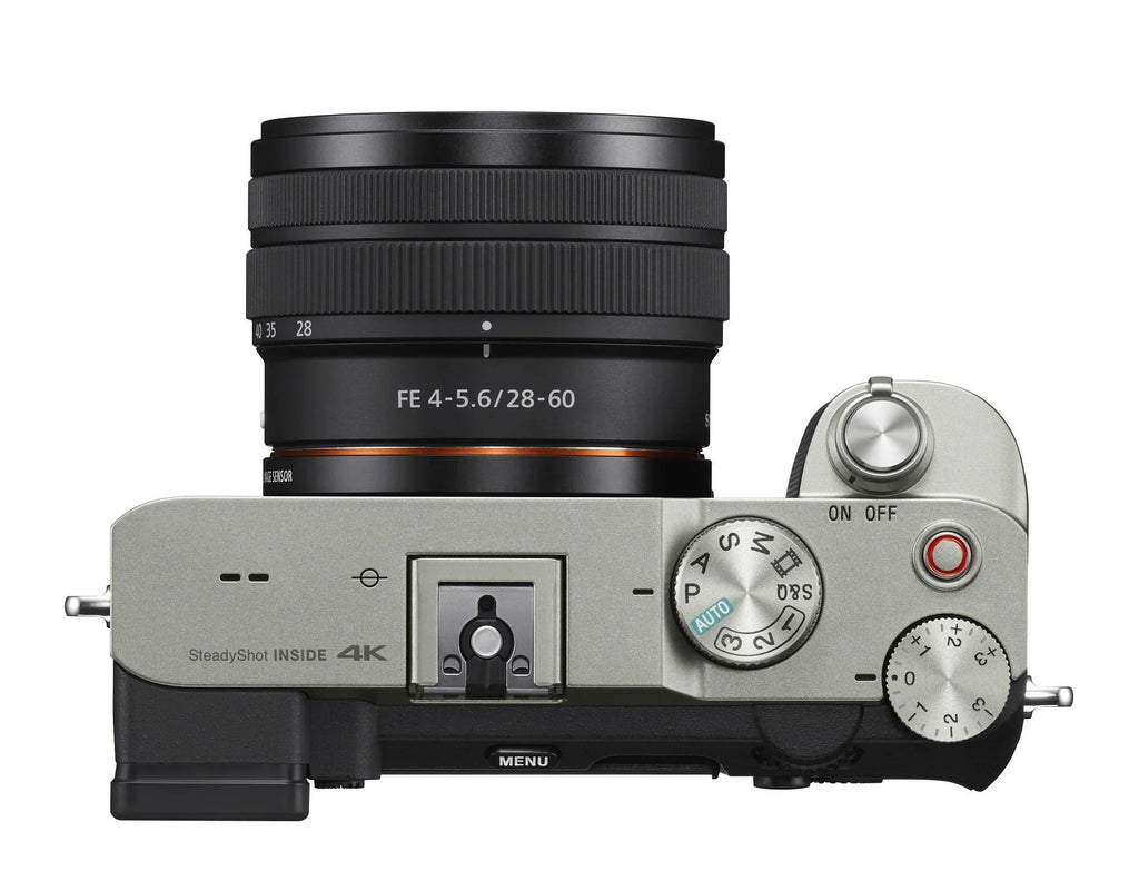 Camera Lens Alpha Mirrorless 28-60mm (Silver) FE Bundle with a7C Essentials Sony