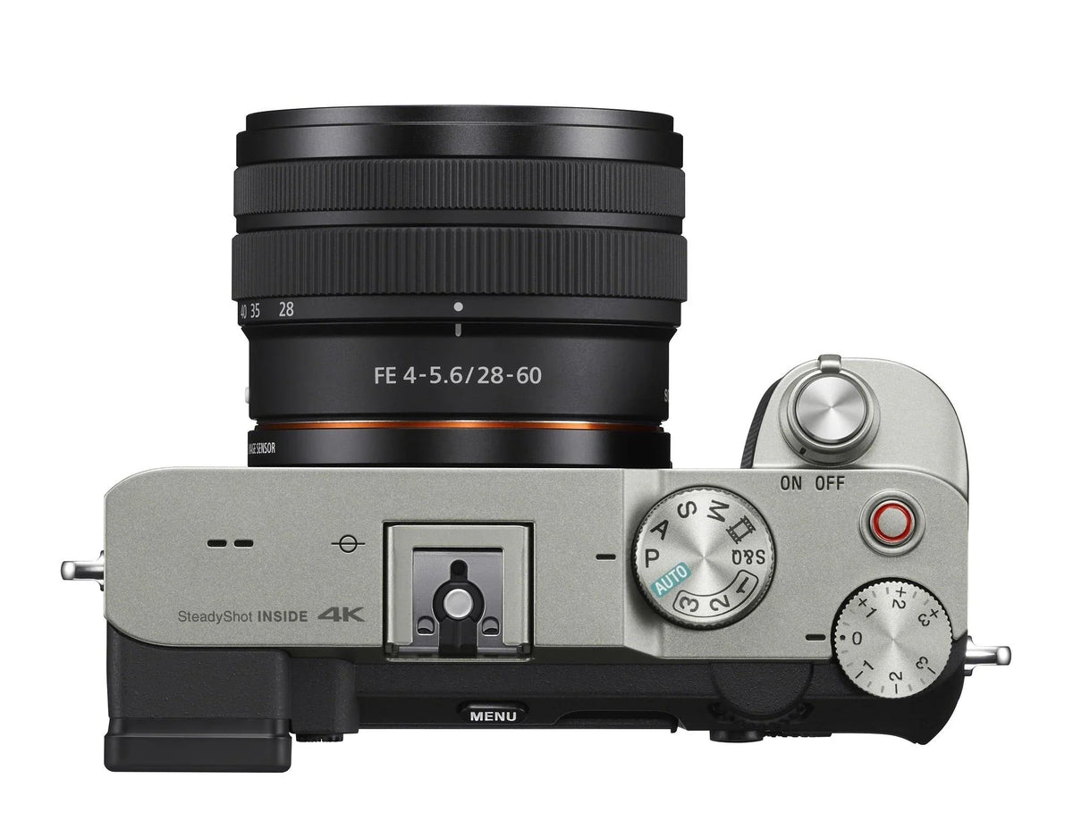 Camera Lens Alpha Mirrorless 28-60mm (Silver) FE Bundle with a7C Essentials Sony