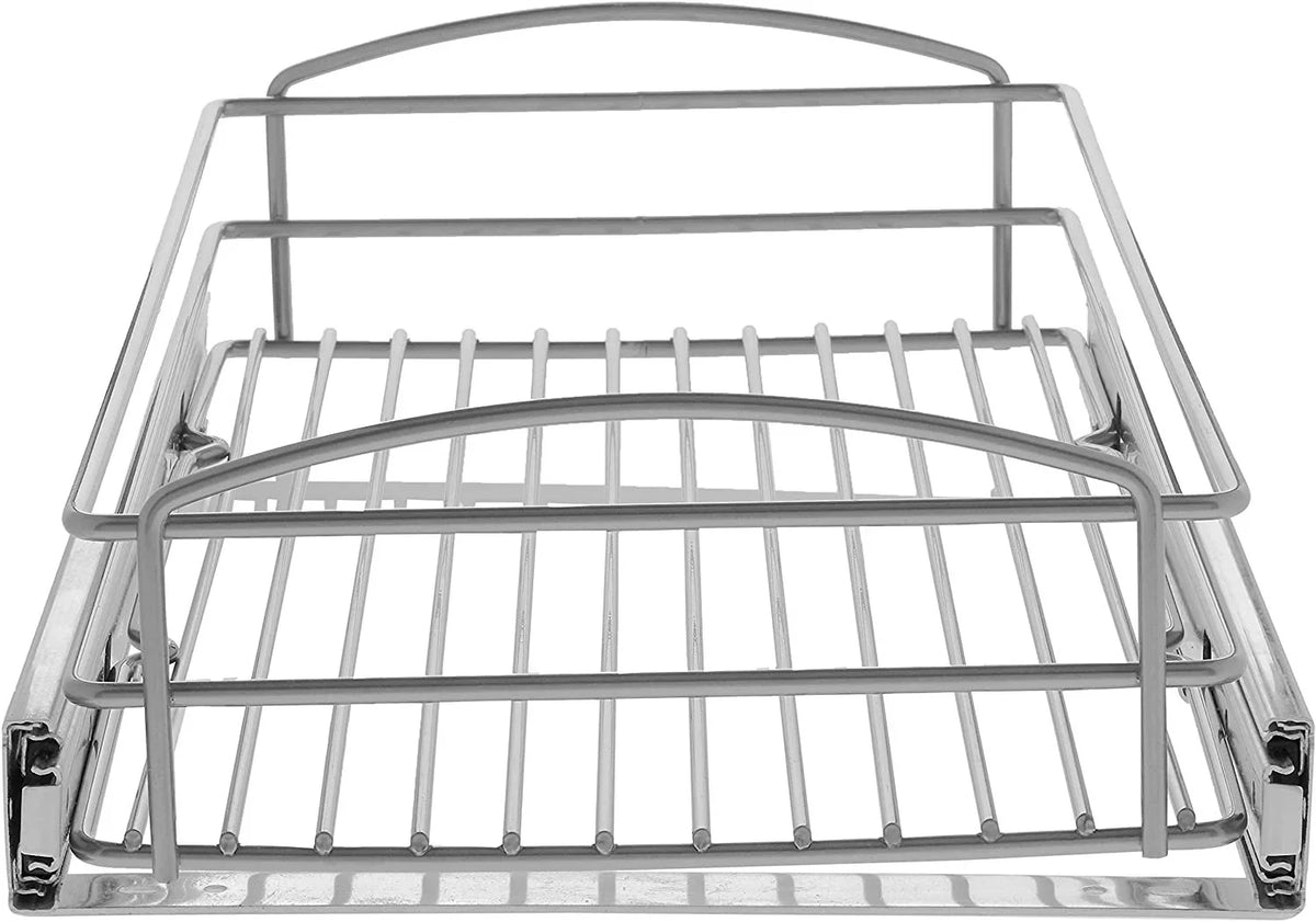 W x Organizer Multi-Use 5 in in. Knape D in. Pull-Out in. 12 Silver 20 x Cabinet & H Vogt RS-MUB-11-FN Basket