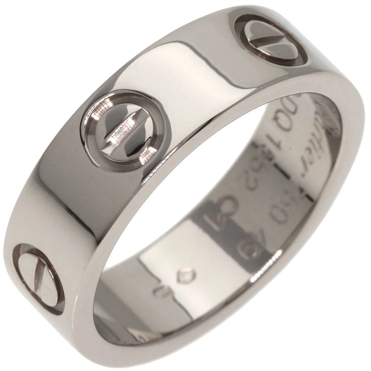 Ring, Pre-Owned Women's K18 CARTIER Gold, #49 Love Ring (Good) White Cartier