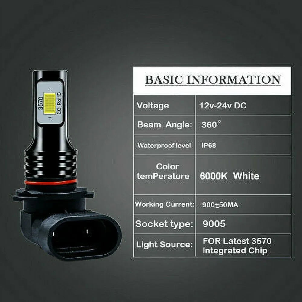 Lights Silverado Super For 6000K Bulbs Headlights 2000-2006 Chevy Bright 2000 2001 white 1999 6X Tahoe Kit LED 2002