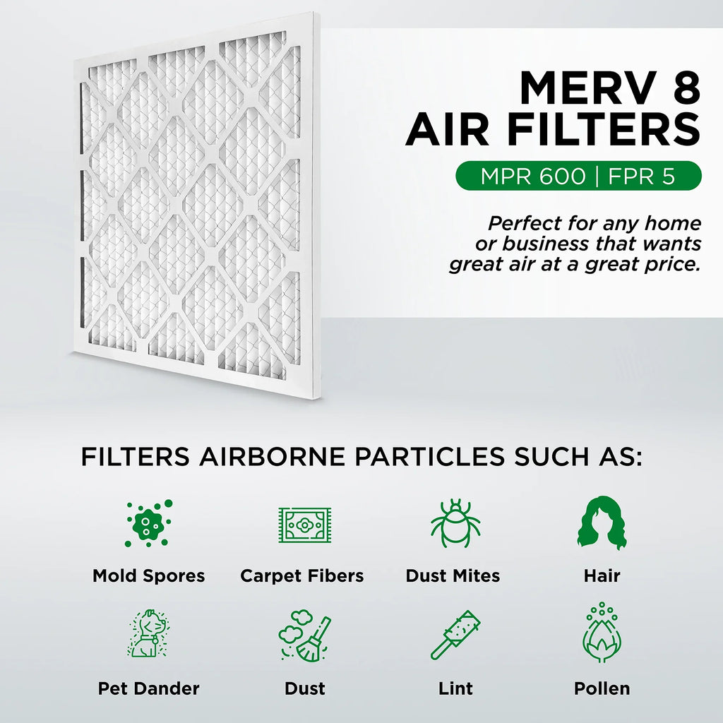Furnace Quantity x x Inches) MERV 15.5 6. Size: Pleated Pamlico 1.75 Air 8 Air Filters. 24.5 (Actual 16x25x2 AC