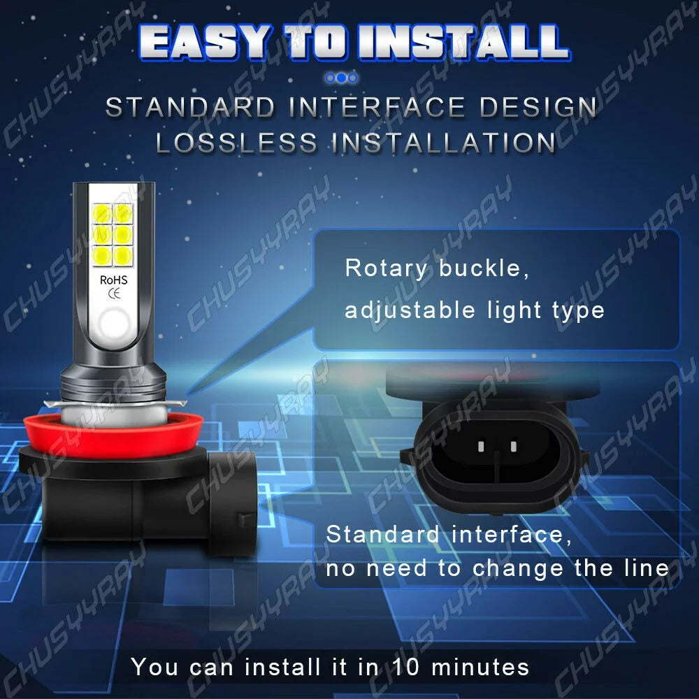 LED For Headlight 2016 Fog Tucson 6pcs Combo 2017 2018 Kit Light Bulbs Hyundai
