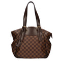 Used LOUIS Canvas Louis Brown VUITTON MM Vuitton Bag Authenticated Damier Verona Shoulder Women's