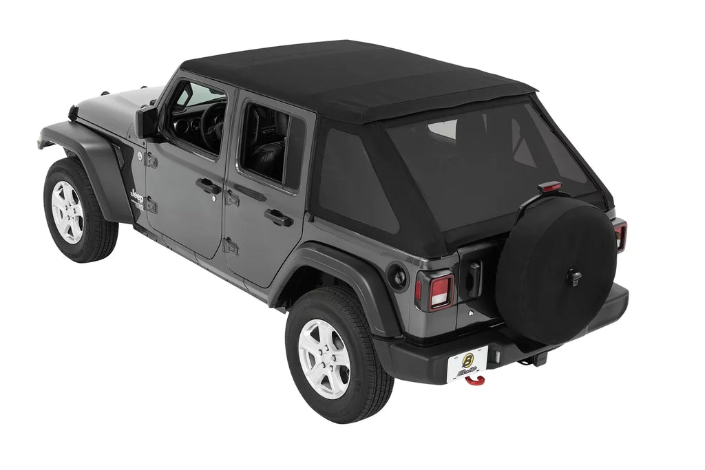 JL, Current, Black Trektop 2018 Model Jeep 4-Door a Years Twill (56863-17) Wrangler Bestop to for