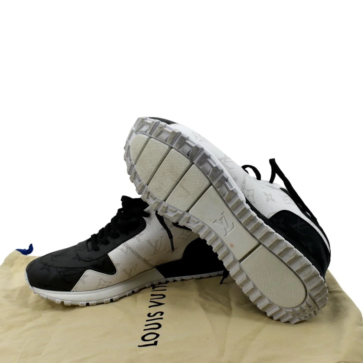 Pre-owned Runaway 9-9 VUITTON US LOUIS Monogram Sneakers Bicolor