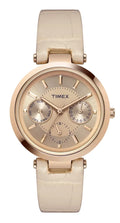 Case Gold-Tone Watch Pink Strap Dial Women's 34mm Classic - Timex Rose Pink