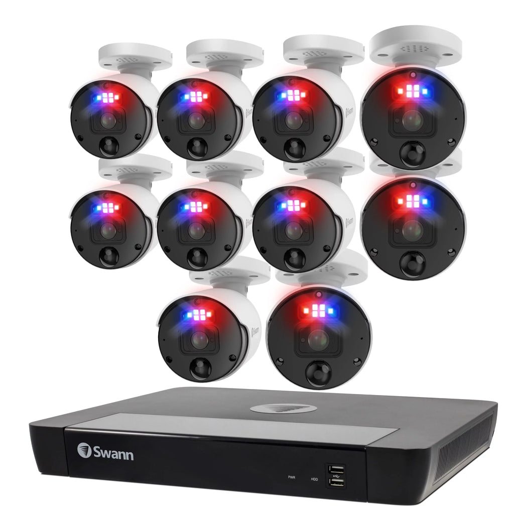 System Enforcer™10 Camera 16 Channel Security 4K Pro Swann Ultra NVR HD
