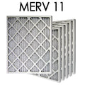 Actual Air Filter 6PK 11 Size - | Pleated 18x24x2 17.375x23.375x1.75 MERV