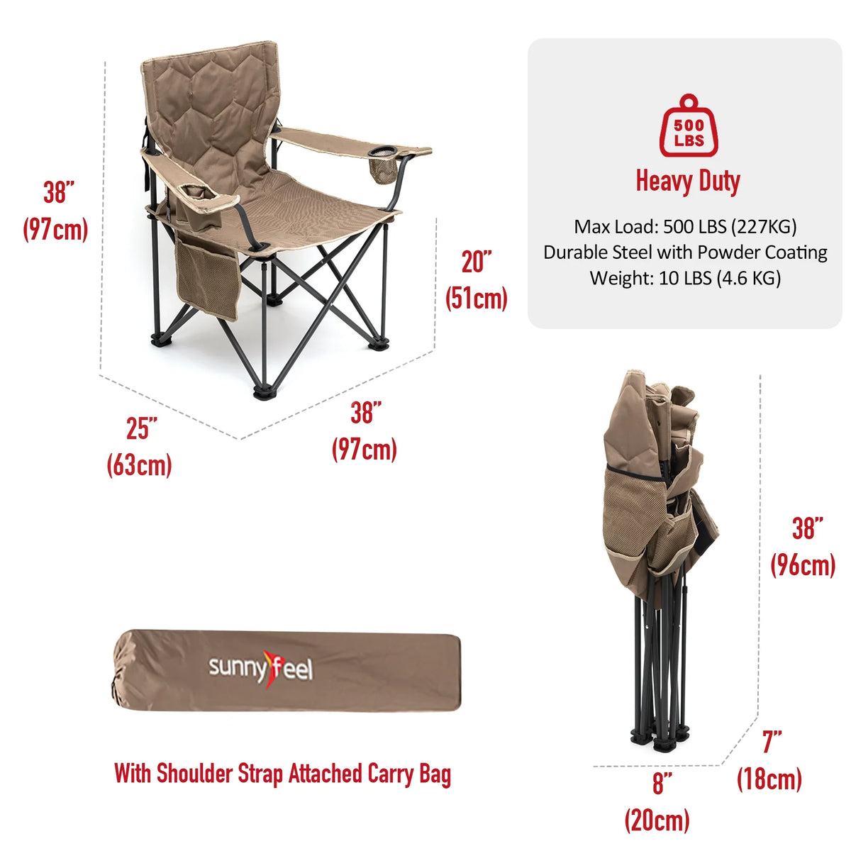 '- your - outdoor on Camping and Oversized 12.13 Chair comfort all adventures! style Experience Folding