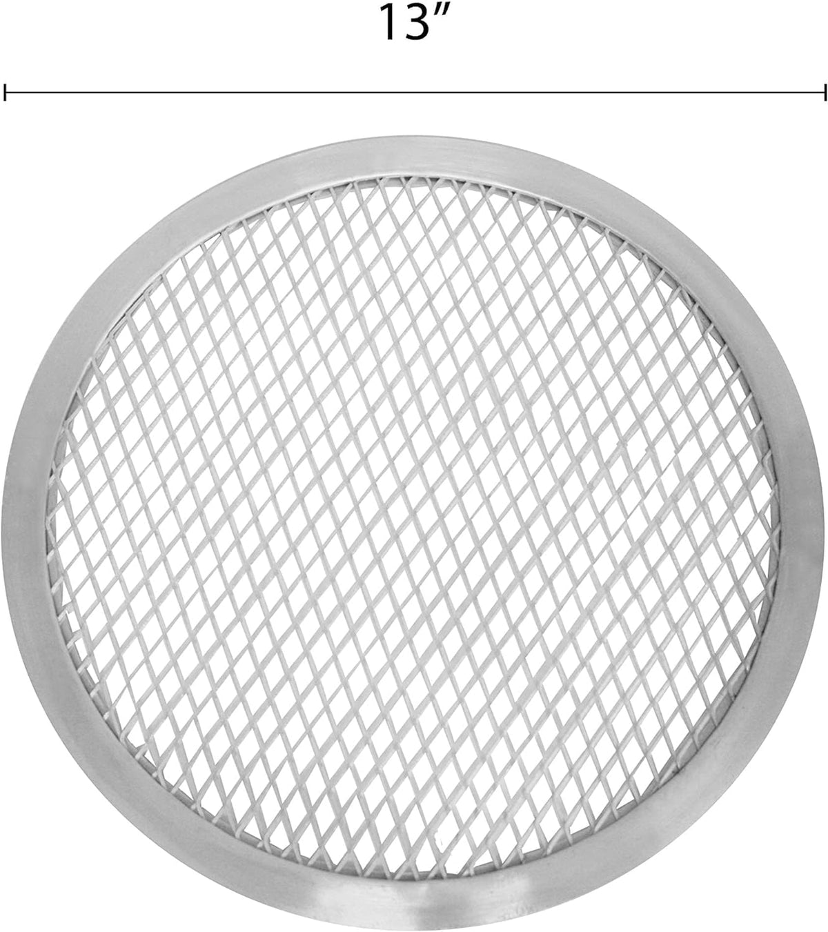 Tray Bakeware Seamless Pizza Set Screen 2 for & Tray Kitchen Home Baking Pan Restaurants Pizza TrueCraftware- 13” Round Round Screen of Baking Aluminum Pizza Pizzeria Rim-
