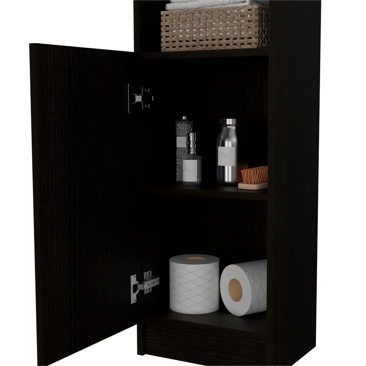 Square 2-Piece Cabinet Medicine & 63" One Set Linen Cabinet with Door Home